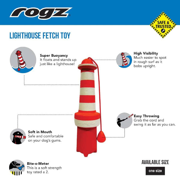 Rogz Lighthouse Fetch Water Toy
