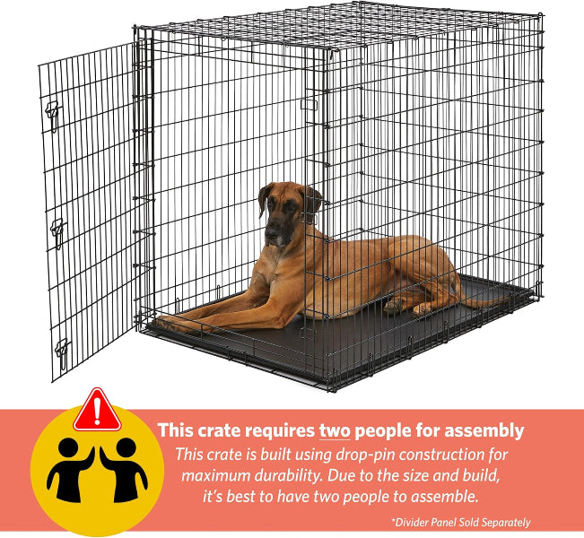 Midwest 54" XXL Solutions Dog Crates – Built for Giant Breeds