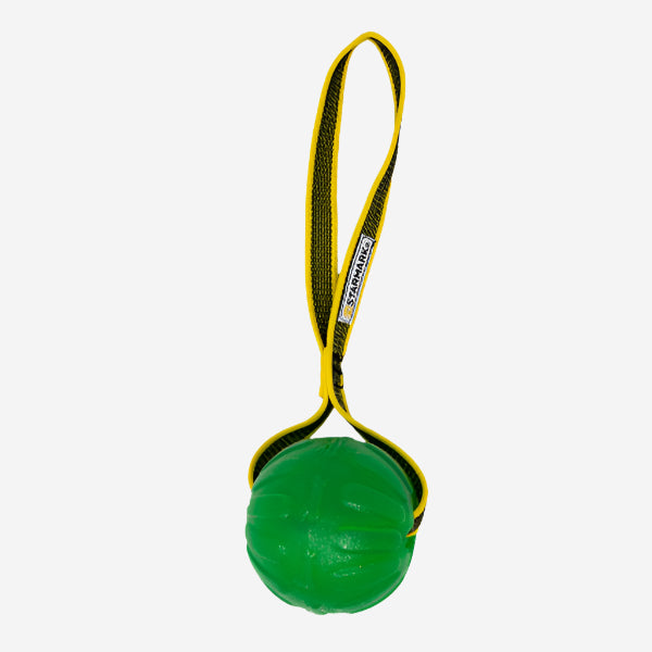 Starmark GripCord Chew Ball Green With Loop