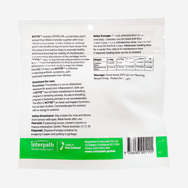4CYTE™ Canine Granules - 100g bags