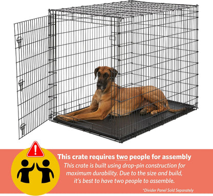 Midwest 54" XXL Solutions Dog Crates – Built for Giant Breeds