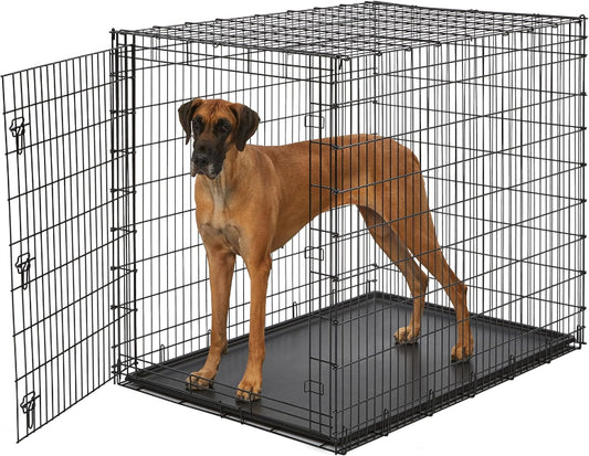 Midwest 54" XXL Solutions Dog Crates – Built for Giant Breeds