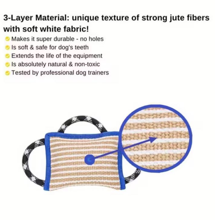 Bite Cushion with Three Handles