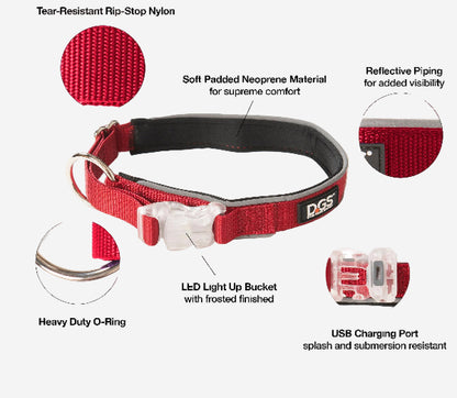 DGS Comet LED Dog Collar