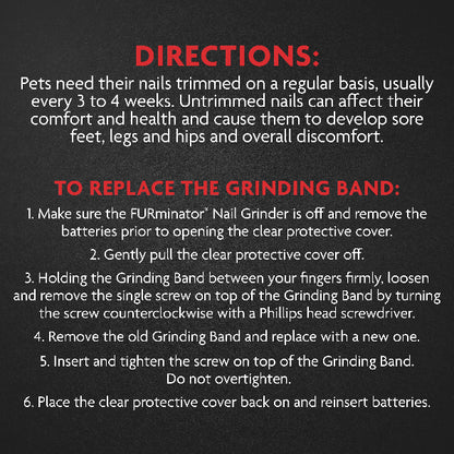 FURminator Replacement Grinding Bands (6-Pack, 120 Grit)