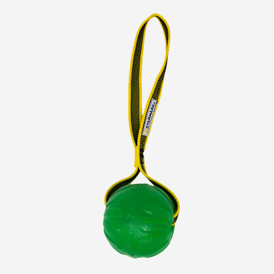 Starmark GripCord Chew Ball Green With Loop